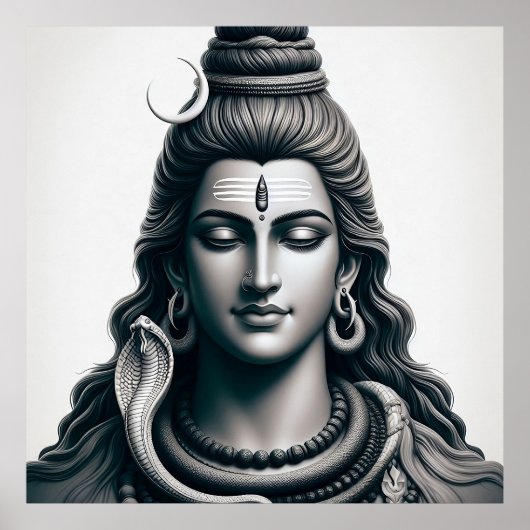 Majestic Lord Shiva - Der ewige Yogi Poster (Vorne)