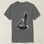 Majestic Lord Shiva in Ewige Meditation Black an T-Shirt (Design vorne)