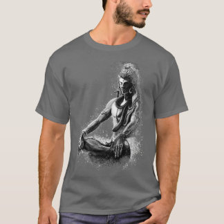 Majestic Lord Shiva in Ewige Meditation Black an T-Shirt