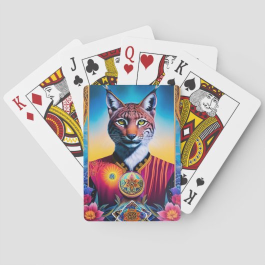 Majestic Lynx Games Art Illustriert Spirit Animal Spielkarten (Rückseite)
