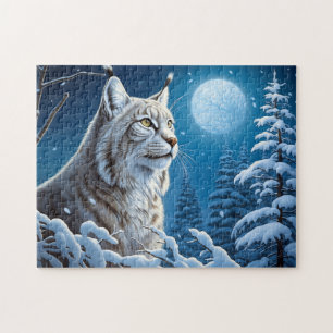 Majestic Lynx   Naturliebhaber Winter Puzzle