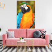 Majestic Macaw Leinwanddruck (Insitu (Wohnzimmer))