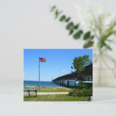 Majestic Mackinaw Bridge Postkarte (Stehend Vorderseite)