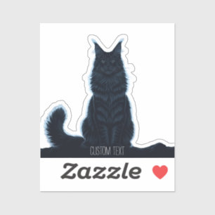 Majestic Maincoon: Personalisiertes Cat Laptop Aufkleber