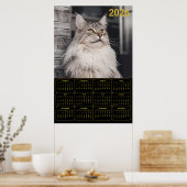 Majestic Maine Coon Cat – 2026 Wall Calendar  Poster (Küche)