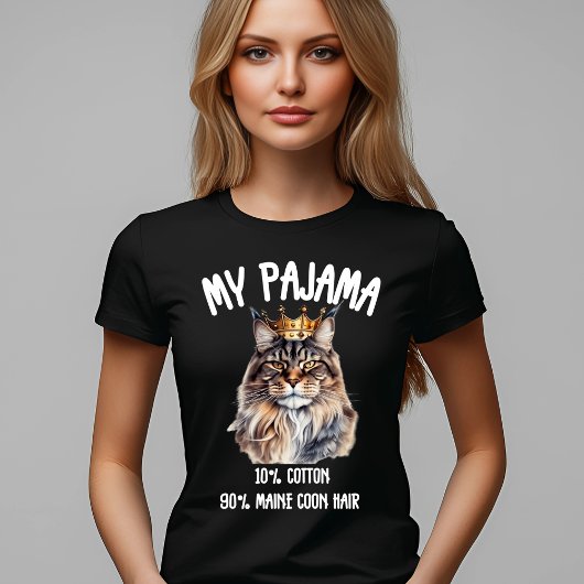 Majestic Maine Coon Pajama Fun T-Shirt