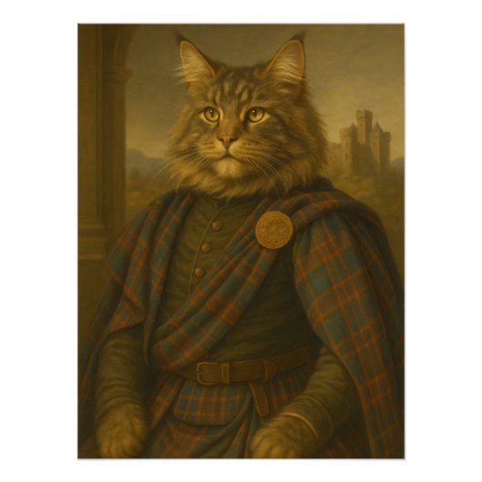  Majestic Maine Coon Scottish Laird Poster (Vorderseite)