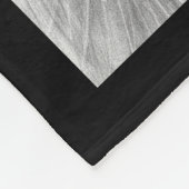 Majestic Male Lion Black and White Digital Artwork Fleecedecke (Ecke)