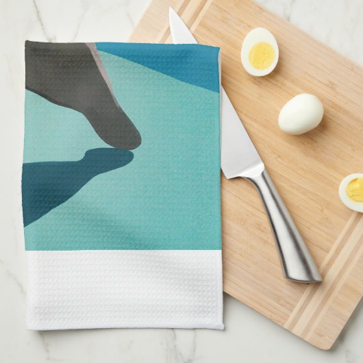 Majestic Manatee Küchentuch (Viertel Falte)