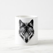 Majestic Maned Wolf Head Design Kaffeetasse (Mittel)