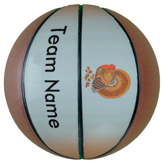 Majestic Männliche Türkei Schwanz Herbstfarben geb Basketball (Vertikal)