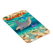 Majestic Manta Ray Design, Majestät Ozeanic Magnet (Rechte Seite)