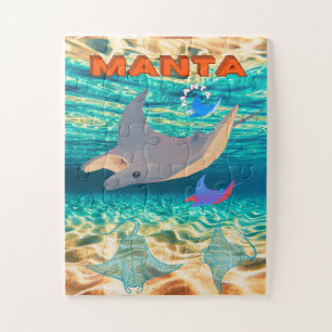 Majestic Manta Ray Design, Majestät Ozeanic Puzzle