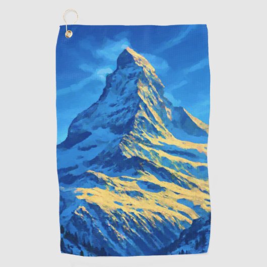 Majestic Matterhorn Golfhandtuch (Vorderseite)