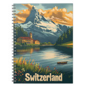Majestic Matterhorn: Lakeside Bliss in Schweiz Notizblock (Vorderseite)