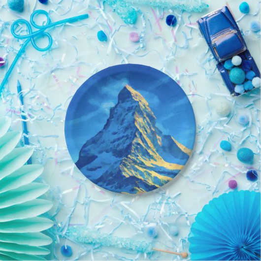 Majestic Matterhorn Pappteller (Party)
