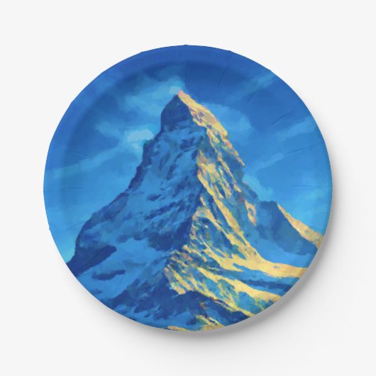Majestic Matterhorn Pappteller (Vorderseite)