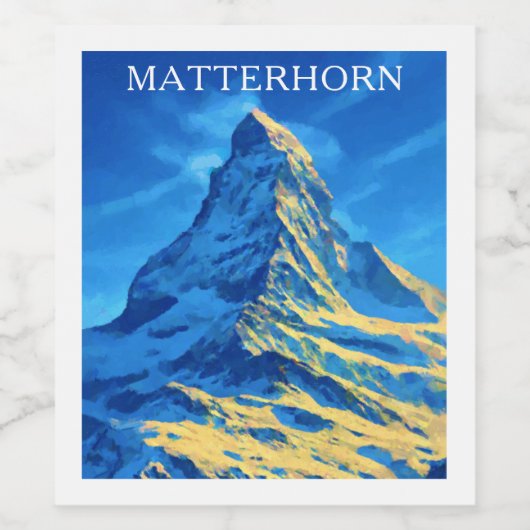 Majestic Matterhorn Weinetikett (Einzelnes Label)