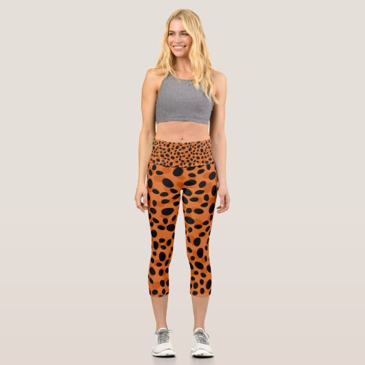 Majestic Menagerie des tierisch Inspirierten Vekto Capri Leggings (Vorderseite)