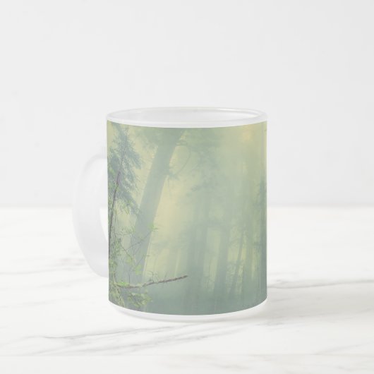 Majestic Misty Forest Mattglastasse (Vorderseite Links)