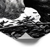 Majestic Monochrome mittelalterliche Ritter Poster (Ecke)