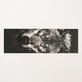 Majestic Monochrome Wild Wolf Yogamatte (Vorderseite (Horizontal))