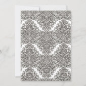 Majestic Monogram Crest Wedding Invitation (Rückseite)