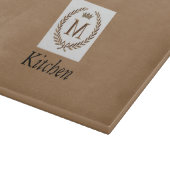Majestic Monogramme: Leuchtende Eleganz" Schneidebrett (Ecke)