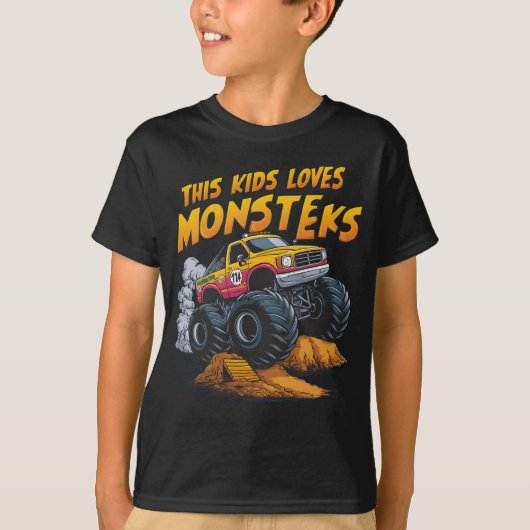 Majestic Monster Truck erobert den schmutzigen Ber T-Shirt (Vorderseite)