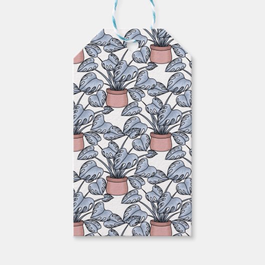 Majestic monstera geschenkanhänger (Vorderseite)