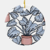 Majestic monstera keramik ornament (Hinten)