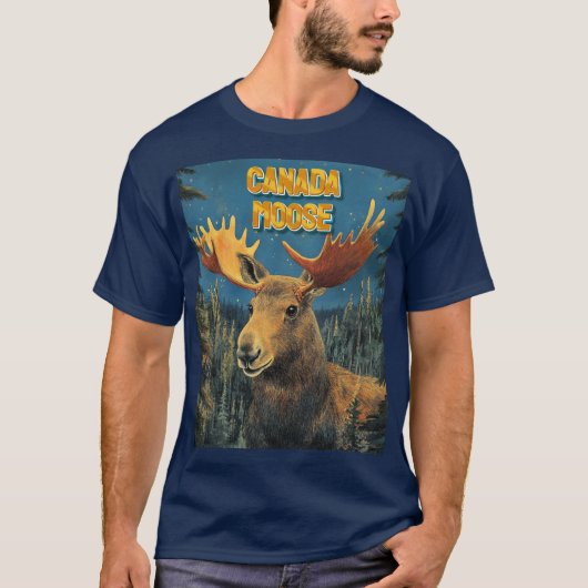 Majestic Moose Canada - Eine kühne Hommage an die  T-Shirt (Vorderseite)