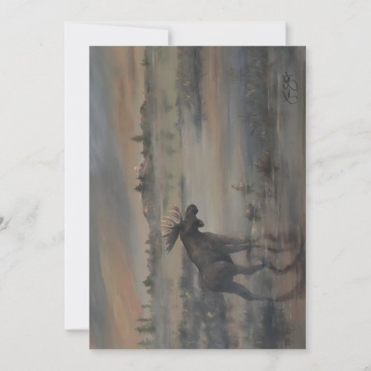 Majestic Moose Dankeskarte (Vorderseite)