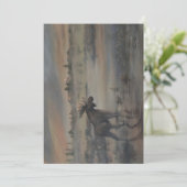 Majestic Moose Dankeskarte (Stehend Vorderseite)