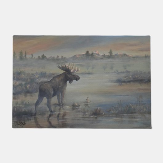 Majestic Moose Fußmatte (Vorderseite)