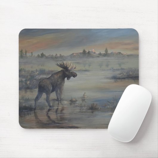 Majestic Moose Mousepad (Mit Mouse)