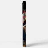 Majestic Moose und die amerikanische Flagge Case-Mate iPhone Hülle (Rückseite / Links)