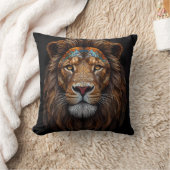 Majestic Mosaik Lion Head Kissen (Decke)