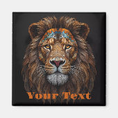 Majestic Mosaik Lion Head Magnet (Vorne)