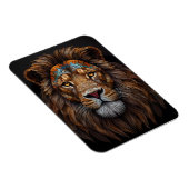 Majestic Mosaik Lion Head Magnet (Rechte Seite)