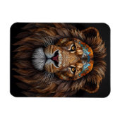 Majestic Mosaik Lion Head Magnet (Horizontal)
