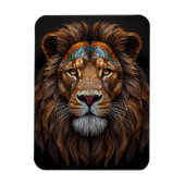 Majestic Mosaik Lion Head Magnet (Vertikal)
