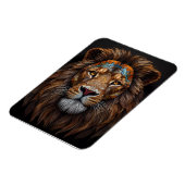 Majestic Mosaik Lion Head Magnet (Linke Seite)