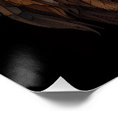 Majestic Mosaik Lion Head Poster (Ecke)