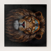 Majestic Mosaik Lion Head Puzzle (Horizontal)