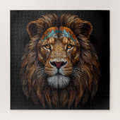 Majestic Mosaik Lion Head Puzzle (Vertikal)
