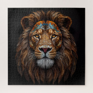 Majestic Mosaik Lion Head Puzzle