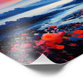 Majestic Mount Fuji at Sunset Fotodruck (Ecke)