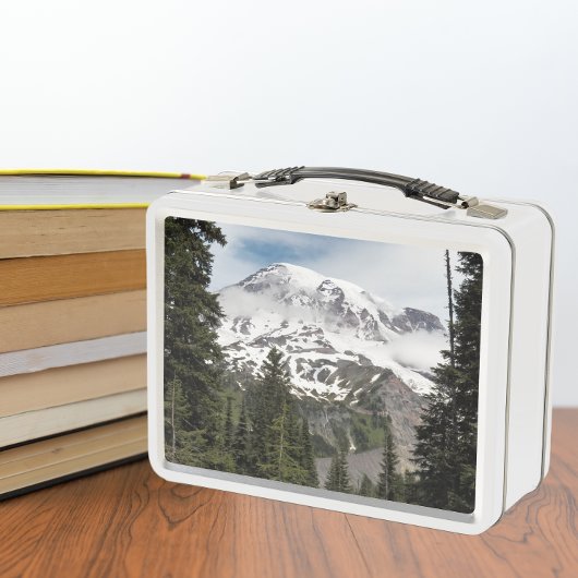 Majestic Mount Rainier Landschaft Metall Brotdose