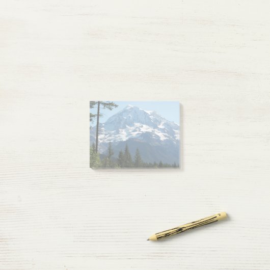 Majestic Mount Rainier Landschaft Post-it Klebezettel (Auf Schreibtisch)